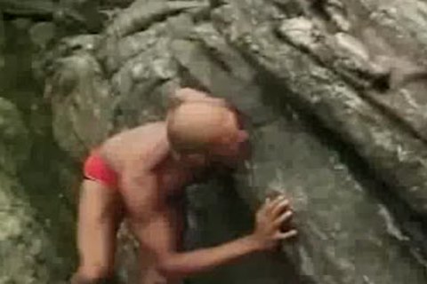 three Brazilian Speedo teens poke And engulf