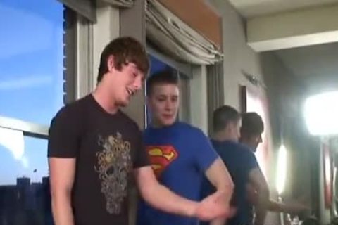 Brent Corrigan gets Double Dicked By naughty twinks