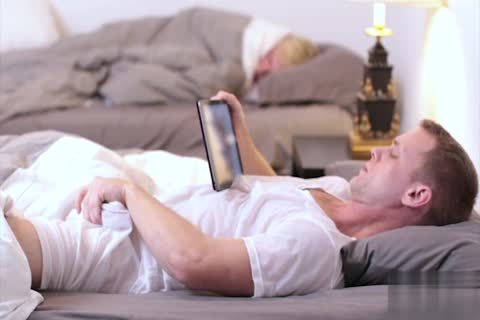 blonde man Jerks Off