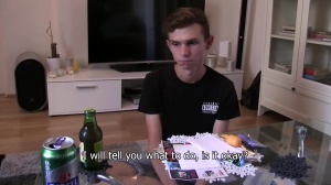 Czech lad sucks and bangs like little devil