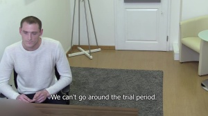 Intelligent young fellow with taut muscular wazoo