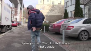 Russian lad getting fucked hard on camera