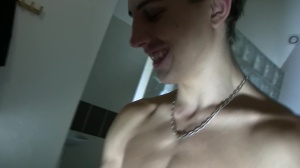 young Czech pal in a small hotel room