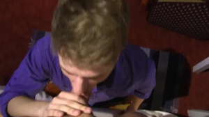 amateur boy sucks ramrod like a pro