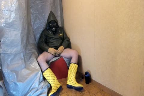 stroking In My Rubber And Oilskin