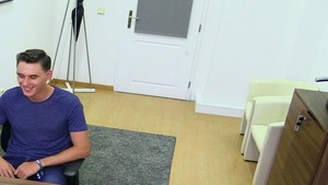 Dorky man gets a mouthful of sweet sperm in a POV vid