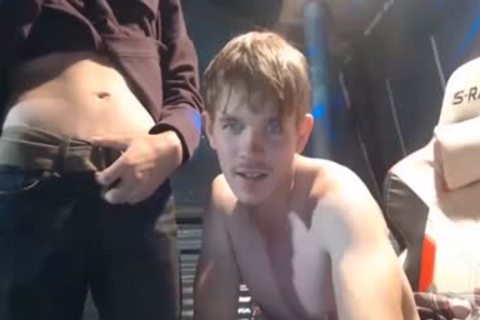 The Blond One Sucks The 10-Pounder Of A old In Live And They Masturbate