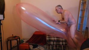 Balloonbanger 83) Ride Hump Pop biggest Blimp Balloon!