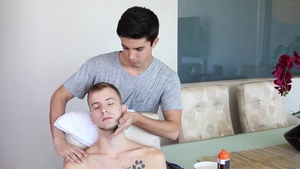 GayRoom - Calvin Cuffs with Mike Chambers close up hard sex