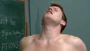 Men: Gagging on Blond's Muscular Rod