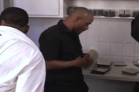 This talented thug nails two large dark penises